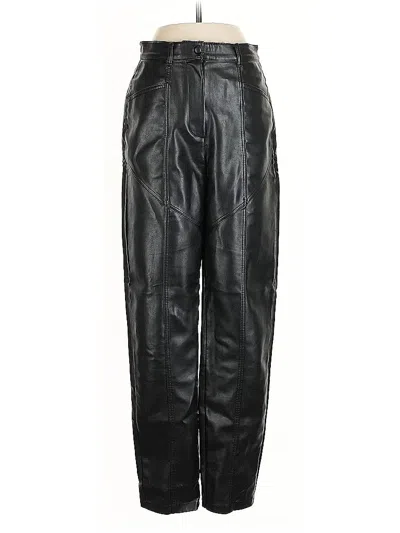 Pre-owned Wilfred Faux Leather Pants In Black
