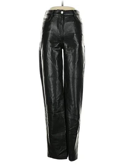 Pre-owned Wilfred Faux Leather Pants In Black