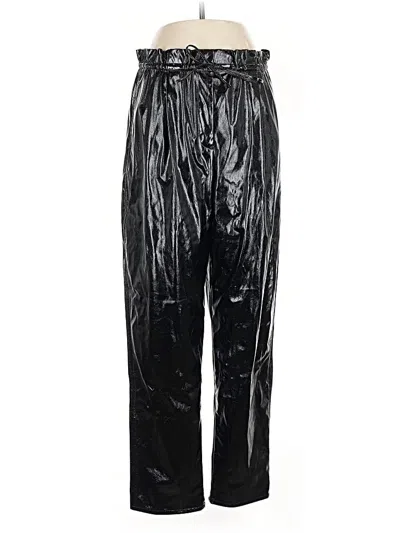 Pre-owned Wilfred Faux Leather Pants In Black