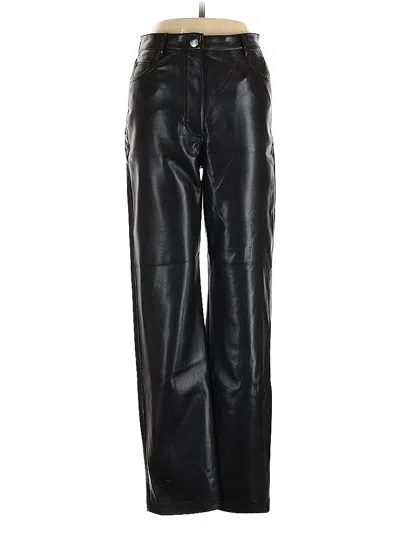 Pre-owned Wilfred Faux Leather Pants In Black