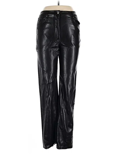 Pre-owned Wilfred Faux Leather Pants In Black