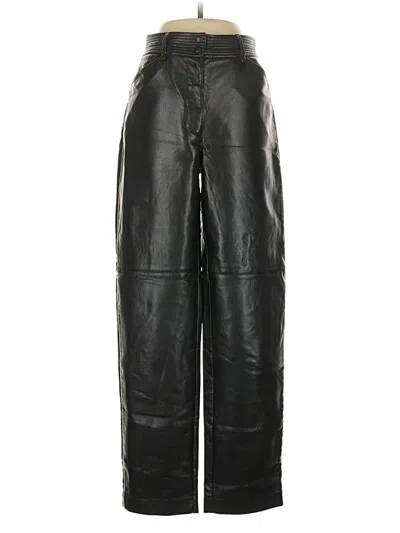 Pre-owned Wilfred Faux Leather Pants In Black