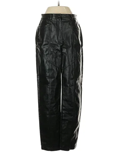 Pre-owned Wilfred Faux Leather Pants In Black