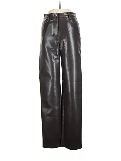 Pre-owned Wilfred Faux Leather Pants In Black