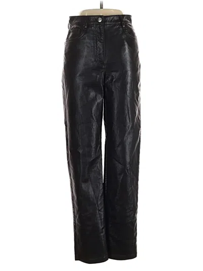 Pre-owned Wilfred Faux Leather Pants In Black
