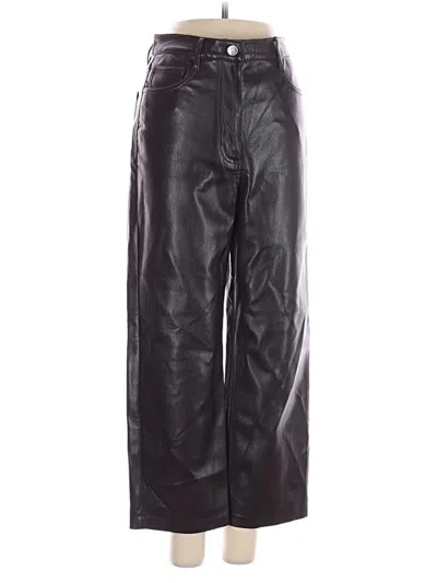 Pre-owned Wilfred Faux Leather Pants In Black