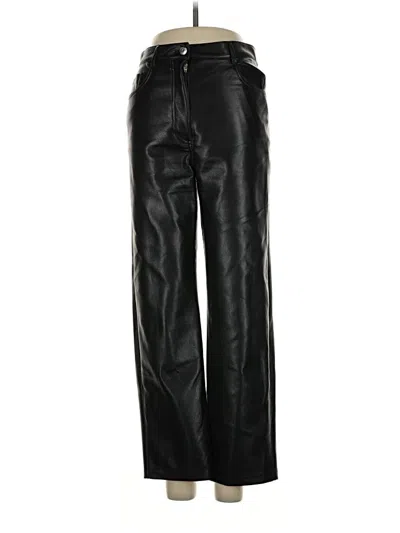 Pre-owned Wilfred Faux Leather Pants In Black