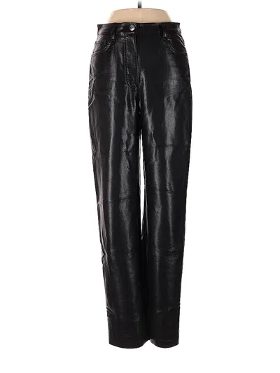 Pre-owned Wilfred Faux Leather Pants In Black