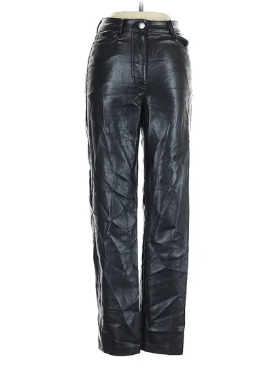 Pre-owned Wilfred Faux Leather Pants In Black
