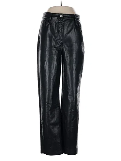 Pre-owned Wilfred Faux Leather Pants In Black