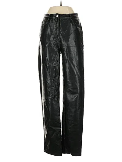 Pre-owned Wilfred Faux Leather Pants In Black