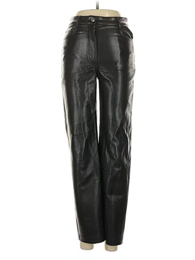 Pre-owned Wilfred Faux Leather Pants In Black