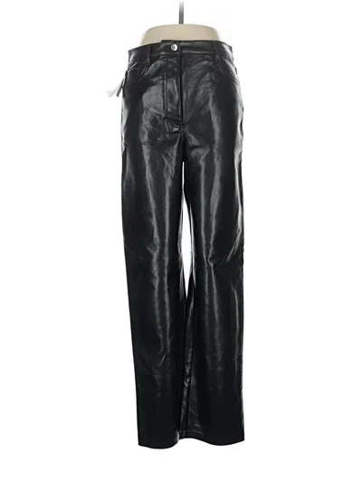 Pre-owned Wilfred Faux Leather Pants In Black