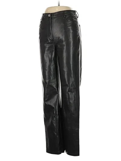 Pre-owned Wilfred Faux Leather Pants In Black
