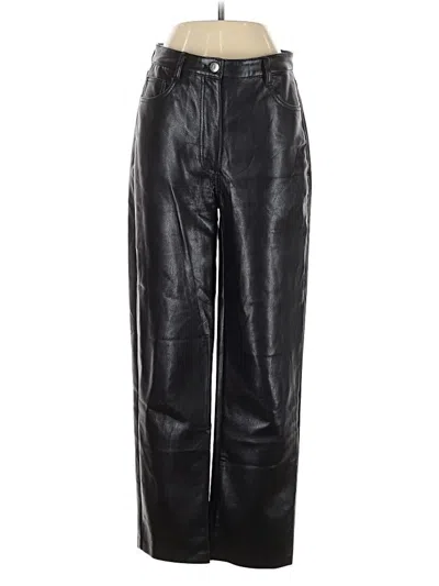 Pre-owned Wilfred Faux Leather Pants In Black