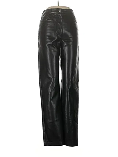 Pre-owned Wilfred Faux Leather Pants In Black