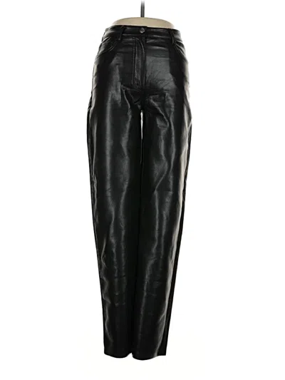 Pre-owned Wilfred Faux Leather Pants In Black