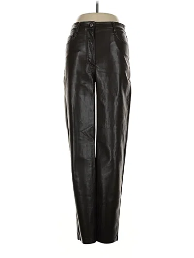 Pre-owned Wilfred Faux Leather Pants In Black
