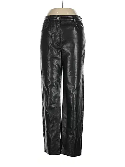 Pre-owned Wilfred Faux Leather Pants In Black