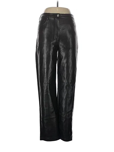 Pre-owned Wilfred Faux Leather Pants In Black