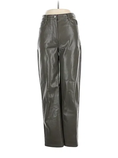 Pre-owned Wilfred Faux Leather Pants In Green