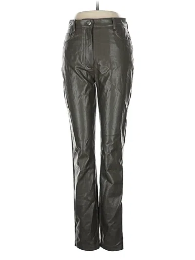 Pre-owned Wilfred Faux Leather Pants In Silver