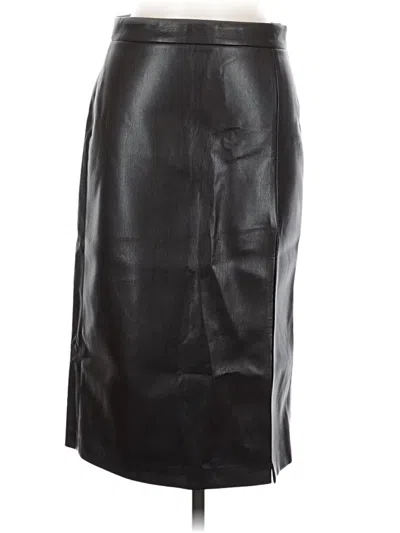 Pre-owned Wilfred Faux Leather Skirt In Black