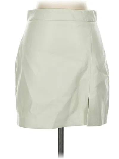 Pre-owned Wilfred Faux Leather Skirt In Green