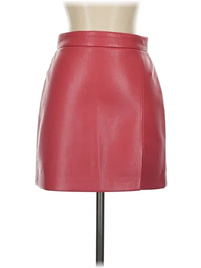 Pre-owned Wilfred Faux Leather Skirt In Pink