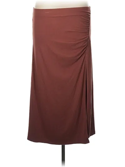 Pre-owned Wilfred Formal Skirt In Brown