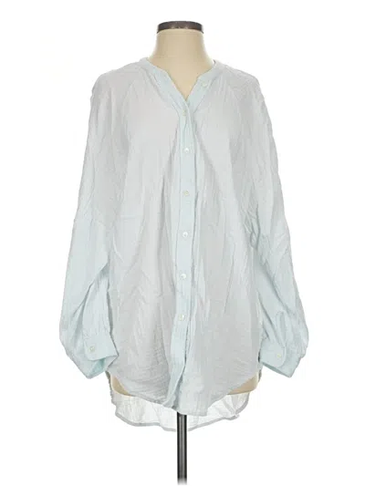 Pre-owned Wilfred Free 3/4 Sleeve Blouse In Blue