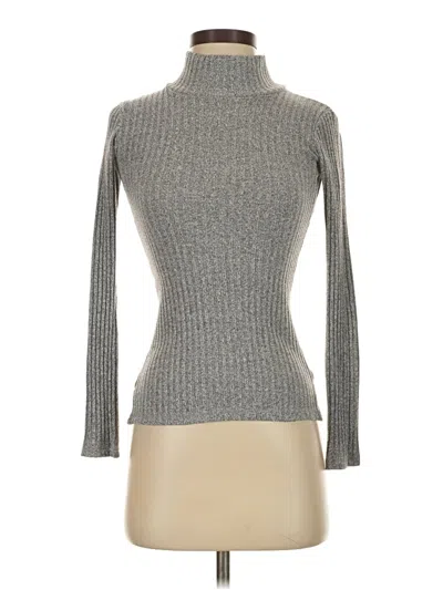 Pre-owned Wilfred Free 3/4 Sleeve Turtleneck In Gray