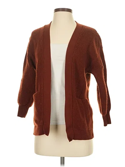 Pre-owned Wilfred Free Cardigan Sweater In Brown