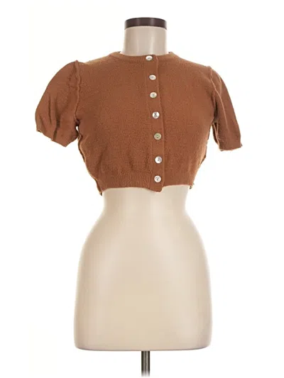 Pre-owned Wilfred Free Cardigan Sweater In Brown