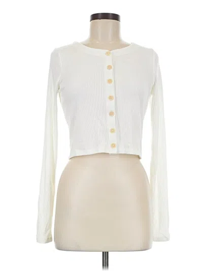 Pre-owned Wilfred Free Cardigan Sweater In White
