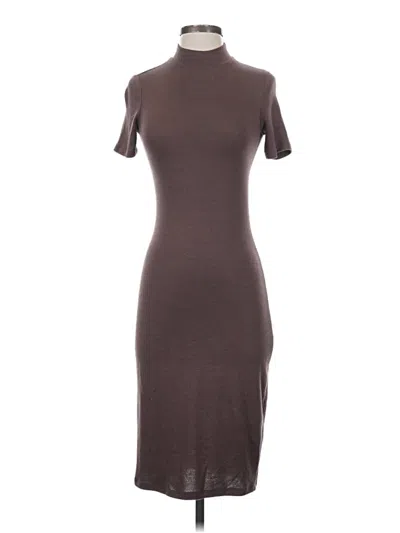 Pre-owned Wilfred Free Casual Dress In Brown