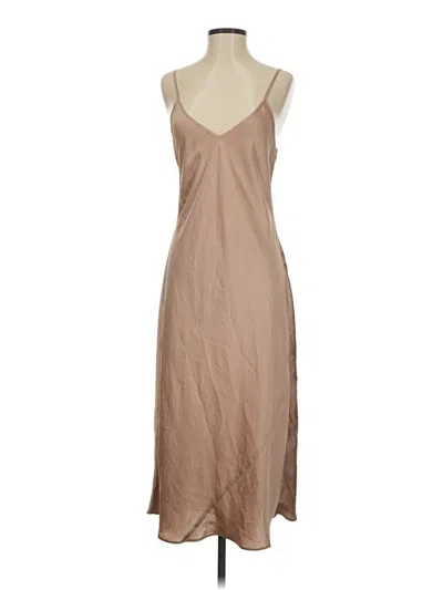 Pre-owned Wilfred Free Casual Dress In Brown