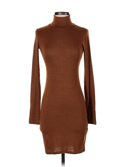 Pre-owned Wilfred Free Casual Dress In Brown