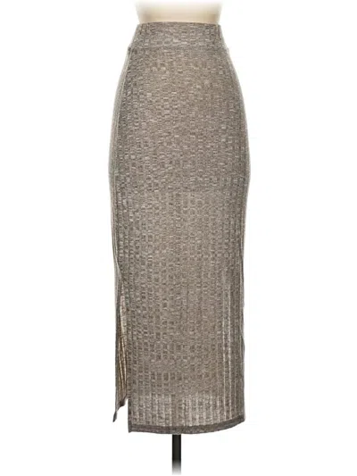 Pre-owned Wilfred Free Casual Skirt In Silver