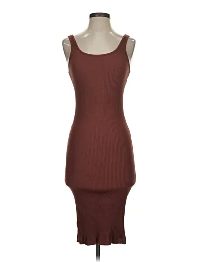 Pre-owned Wilfred Free Cocktail Dress In Brown