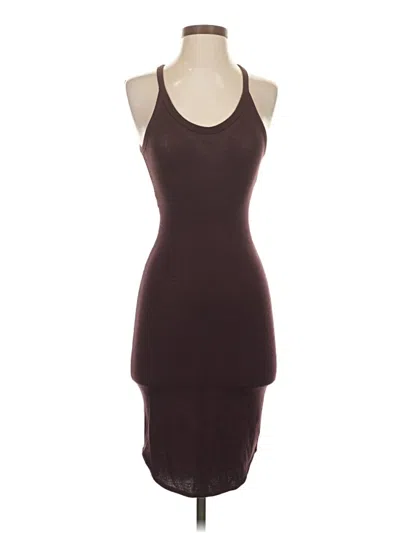 Pre-owned Wilfred Free Cocktail Dress In Brown