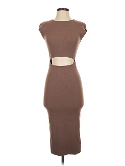 Pre-owned Wilfred Free Cocktail Dress In Brown