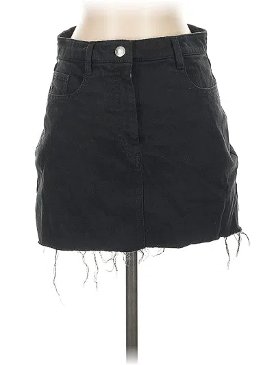 Pre-owned Wilfred Free Denim Skirt In Black