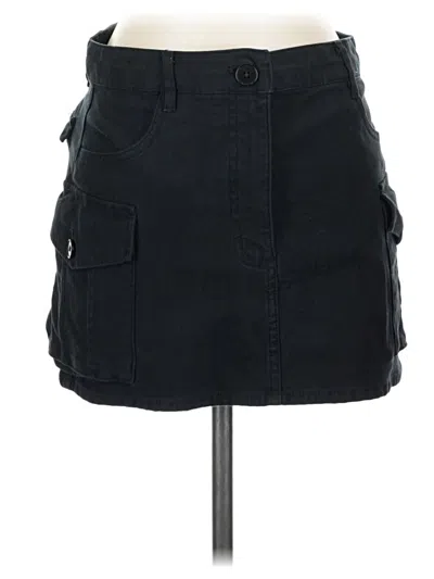 Pre-owned Wilfred Free Denim Skirt In Black