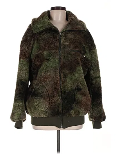 Pre-owned Wilfred Free Faux Fur Jacket In Green