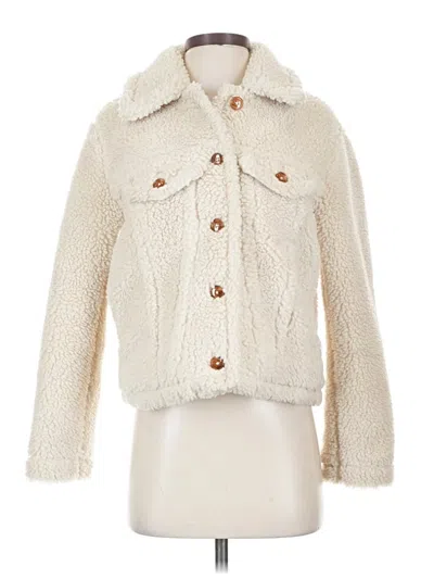 Pre-owned Wilfred Free Faux Fur Jacket In White
