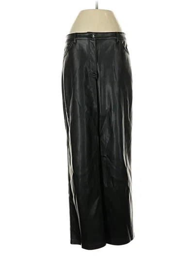 Pre-owned Wilfred Free Faux Leather Pants In Black