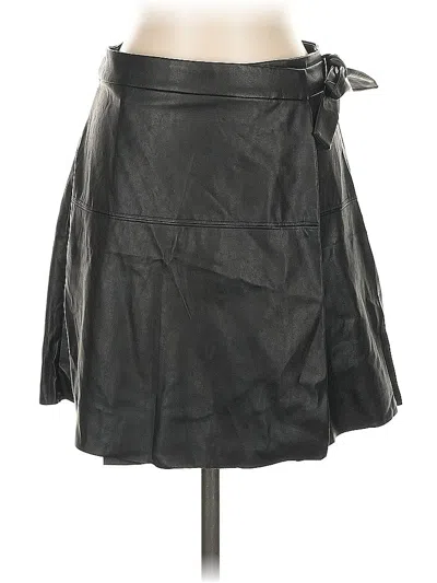 Pre-owned Wilfred Free Faux Leather Skirt In Black