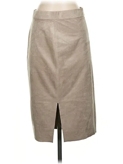 Pre-owned Wilfred Free Faux Leather Skirt In Tan