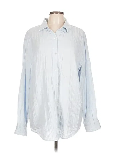Pre-owned Wilfred Free Long Sleeve Blouse In Blue
